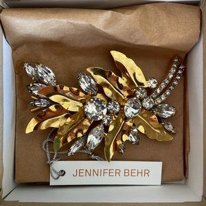 Jennifer Behr Aspen Barrette, Crystal & Blackened Gold